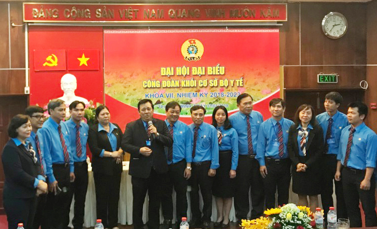 Công đoàn khối cơ sở Bộ Y Tế tổ chức Đại hội đại biểu Công đoàn khối cơ sở khoá VII - nhiệm kỳ 2018-2023 